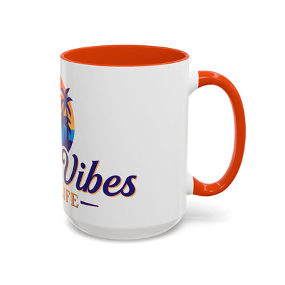 Navy Floral Hibiscus Ceramic Mug (11oz & 15oz)