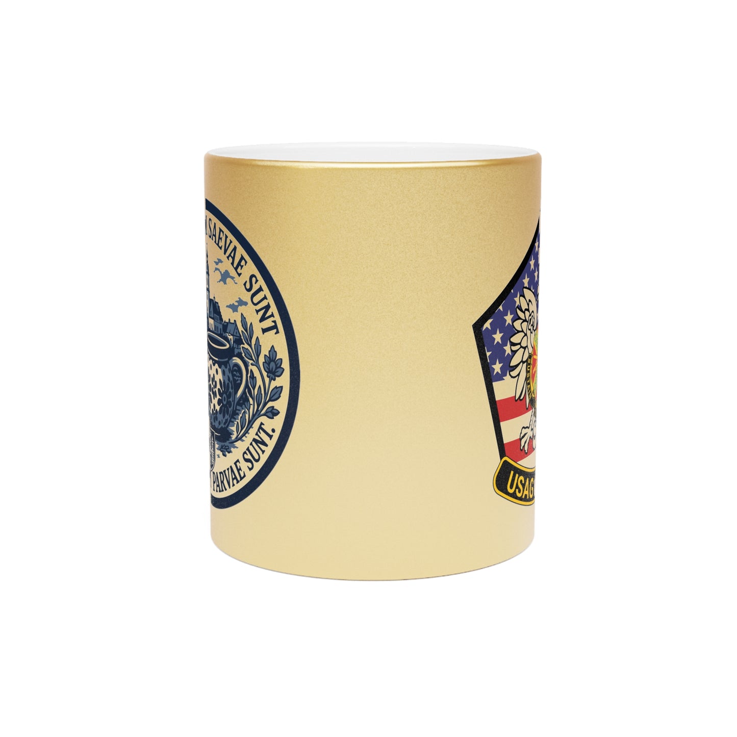 FOS Bolesławiec “Pugnae Tam Saevae Sunt” Metallic Coffee Mug