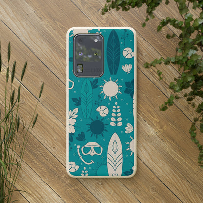 "Surf's Up, Dive Down" Eco Biodegradable Cases - iPhone and Galaxy