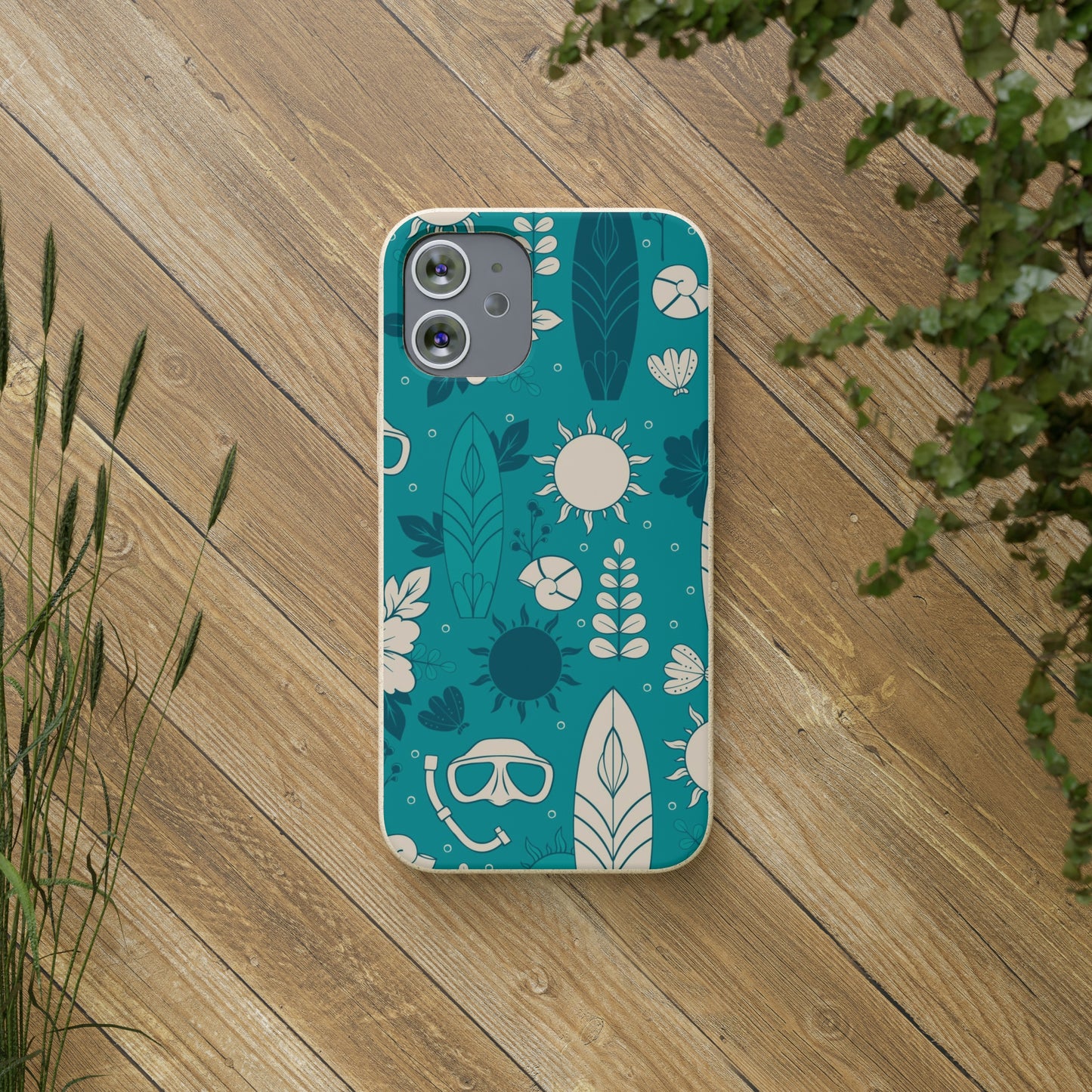 "Surf's Up, Dive Down" Eco Biodegradable Cases - iPhone and Galaxy