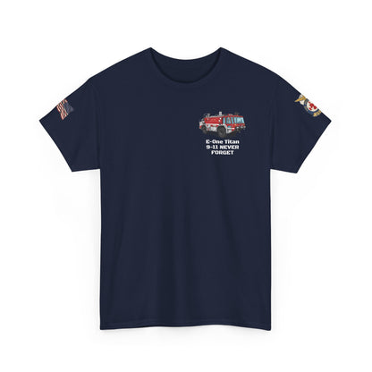 E-One Titan Foam 161 9-11 Pentagon Truck Fundraiser Tee by Island Vibes For Life