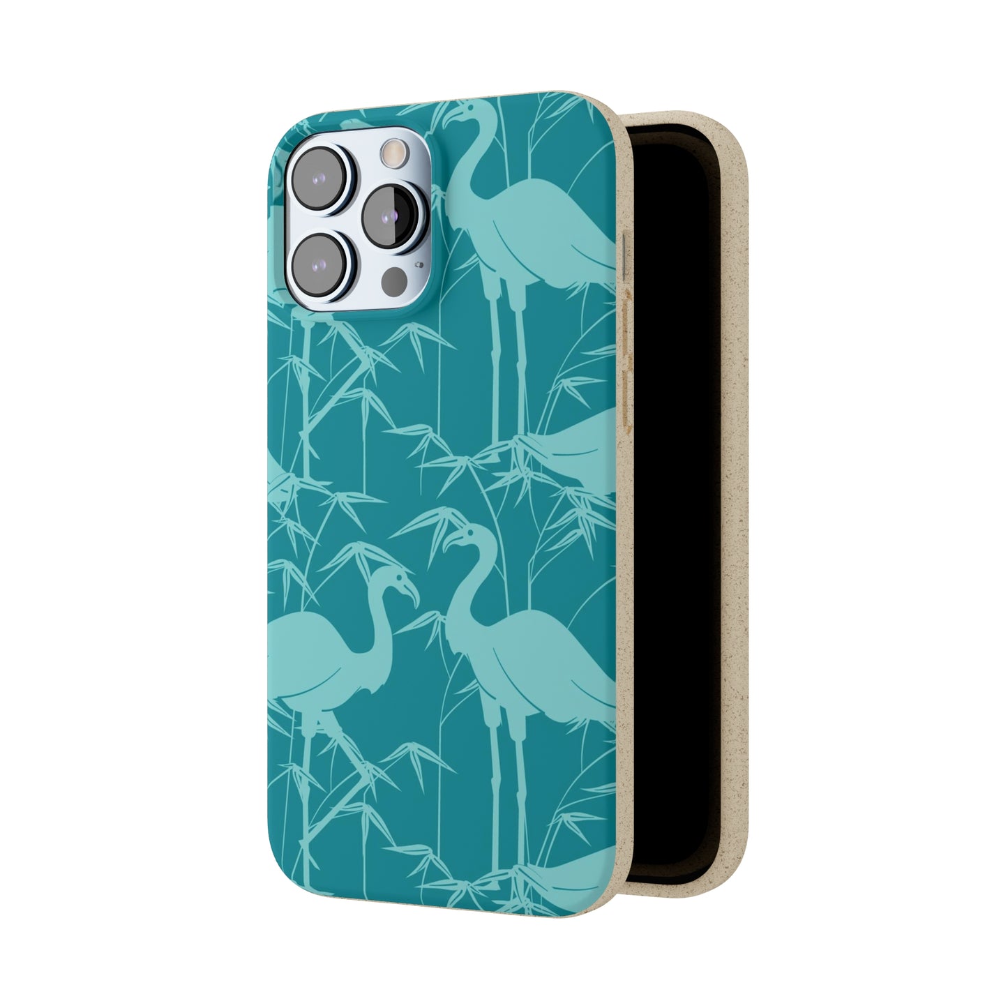 "Egrets in Teal" Eco Biodegradable Cases - iPhone and Galaxy