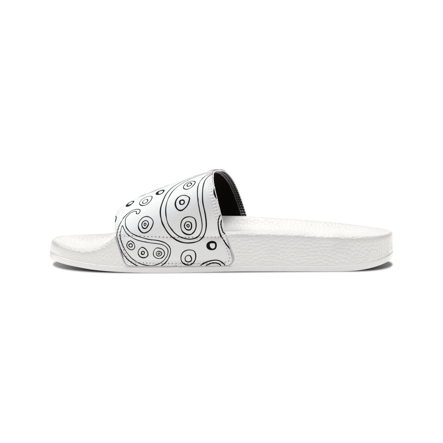 "White Paisley Breeze" Women's Beach Sandals