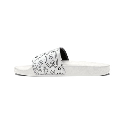 "White Paisley Breeze" Women's Beach Sandals