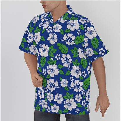 "Aloha Spirit Blooms" Hawaiian Shirt - Cotton