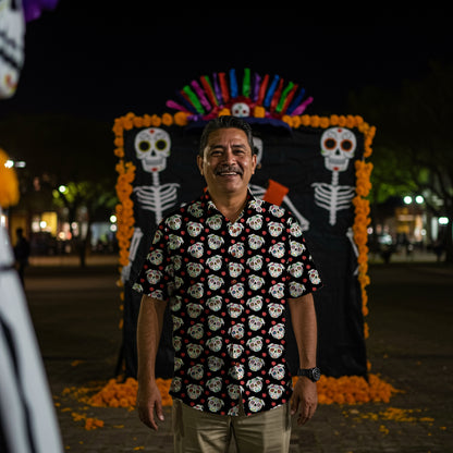 “Amor de Pug"  Día de Muertos Cotton Celebration Shirt