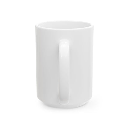 B-25 bomber ceramic mug featuring a tribute to the Tuskegee Airmen, available in 11oz and 15oz sizes, microwave and dishwasher safe for everyday use.