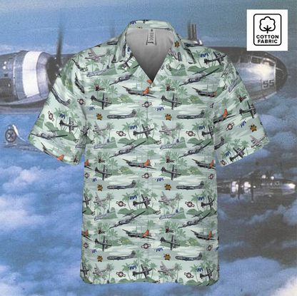 "B-29 Tribute" Hawaiian Shirt  in Cotton!