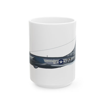 ​Ceramic coffee mug showcasing the B-29 Bockscar bomber, perfect for aviation enthusiasts, available in two sizes: 11oz and 15oz.