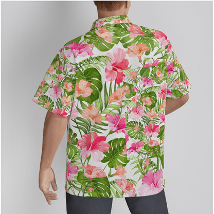 "Blooming Hibiscus" Hawaiian Shirt - Cotton