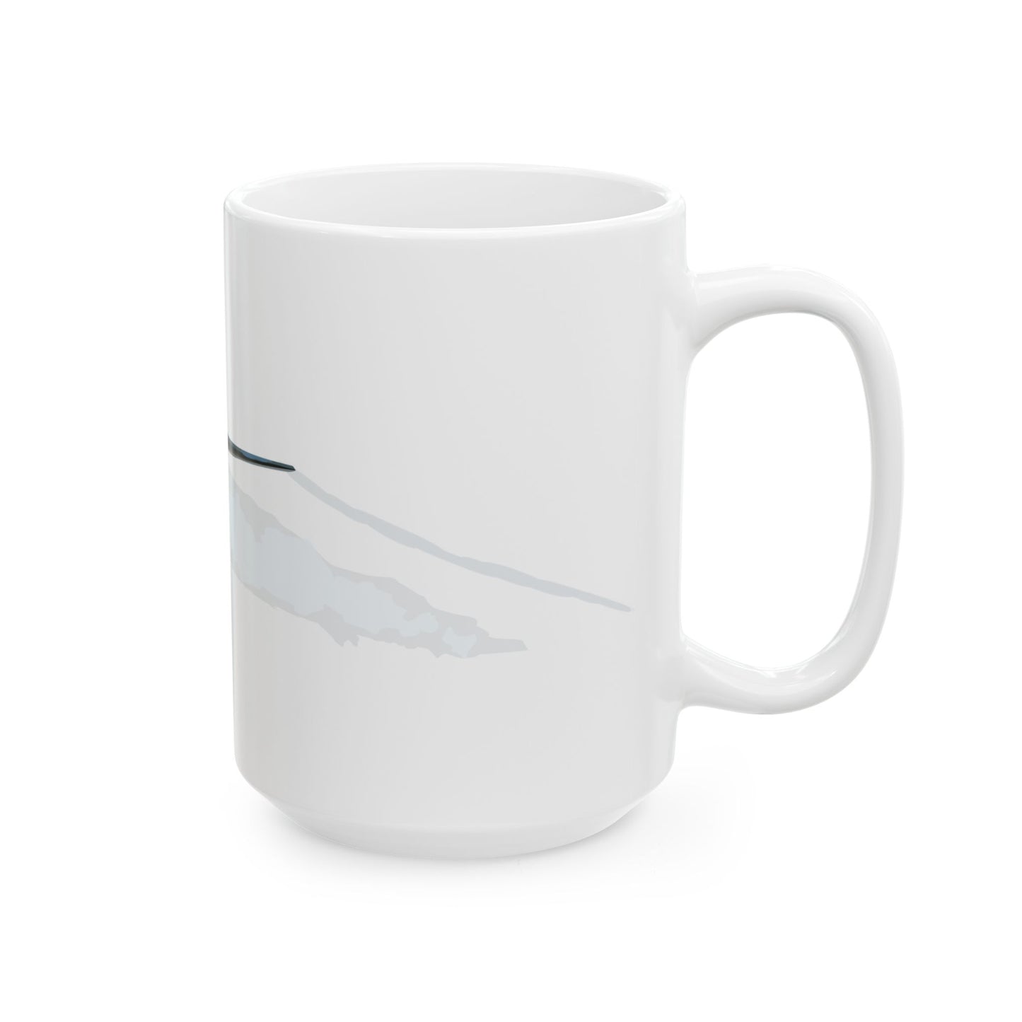 Ceramic mug featuring the B-25 "Berlin Express" bomber, available in 11oz and 15oz sizes, microwave and dishwasher safe, ideal for collectors.
