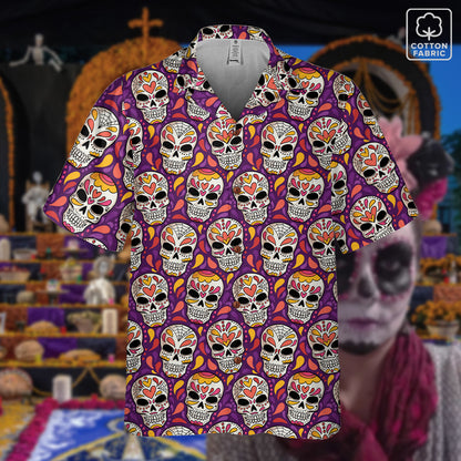 “Corazones Eternos” Día de Muertos Cotton Celebration Shirt