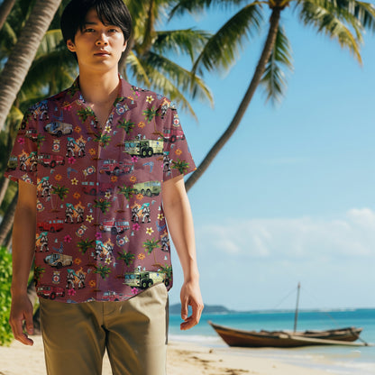 Air Force Firefighters Fundraiser Hawaiian Shirt by Island Vibes For Life - Red