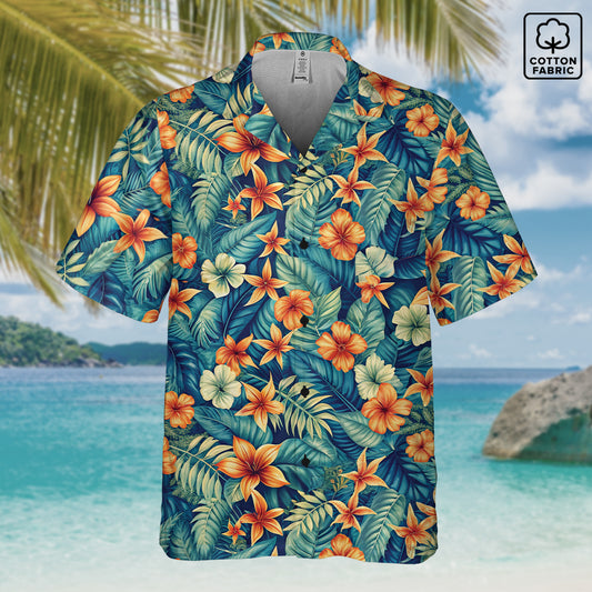 "Kahled's Kona Kaleidoscope" Hawaiian Shirt - Cotton