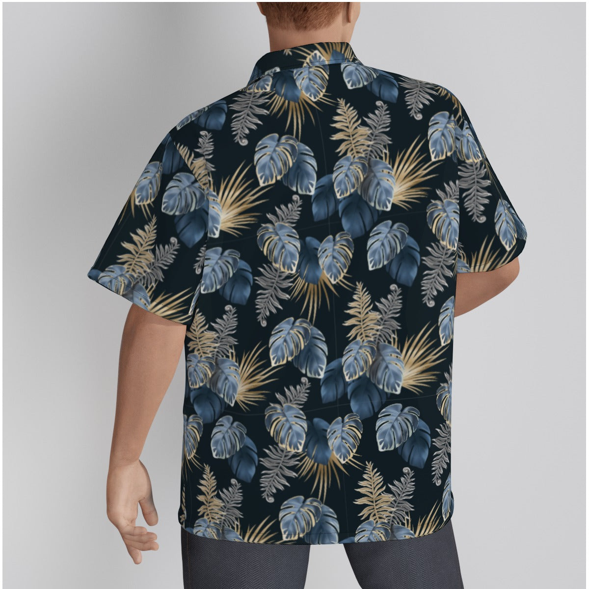 "Paradise Palms at Midnight"  Hawaiian Shirt - Cotton