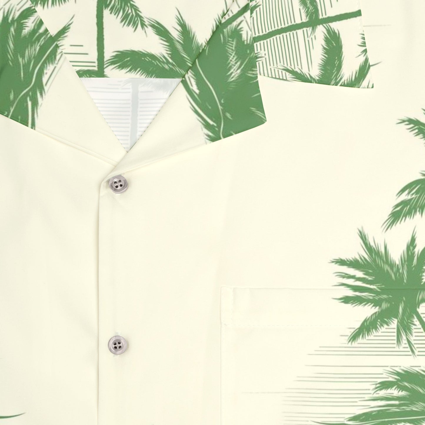 "Three Palm Island" Hawaiian Shirt - Cotton