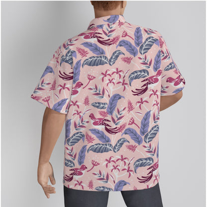 "Tropical Avian Whispers" Hawaiian Shirt - Cotton