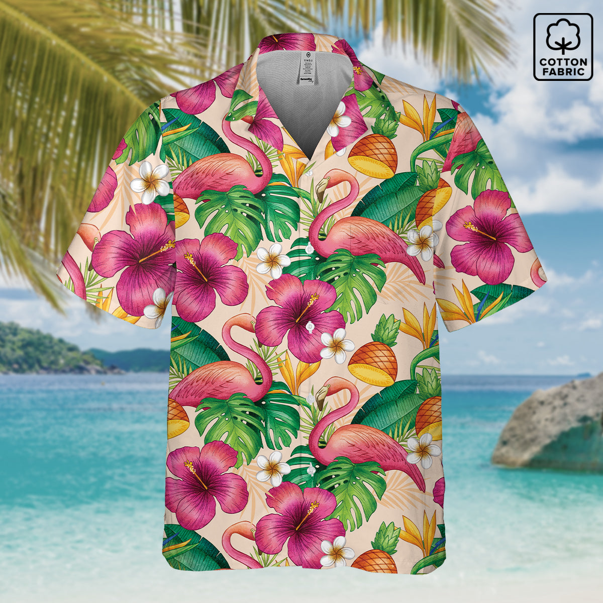 "Tropical Duo" Hawaiian Shirt - Cotton