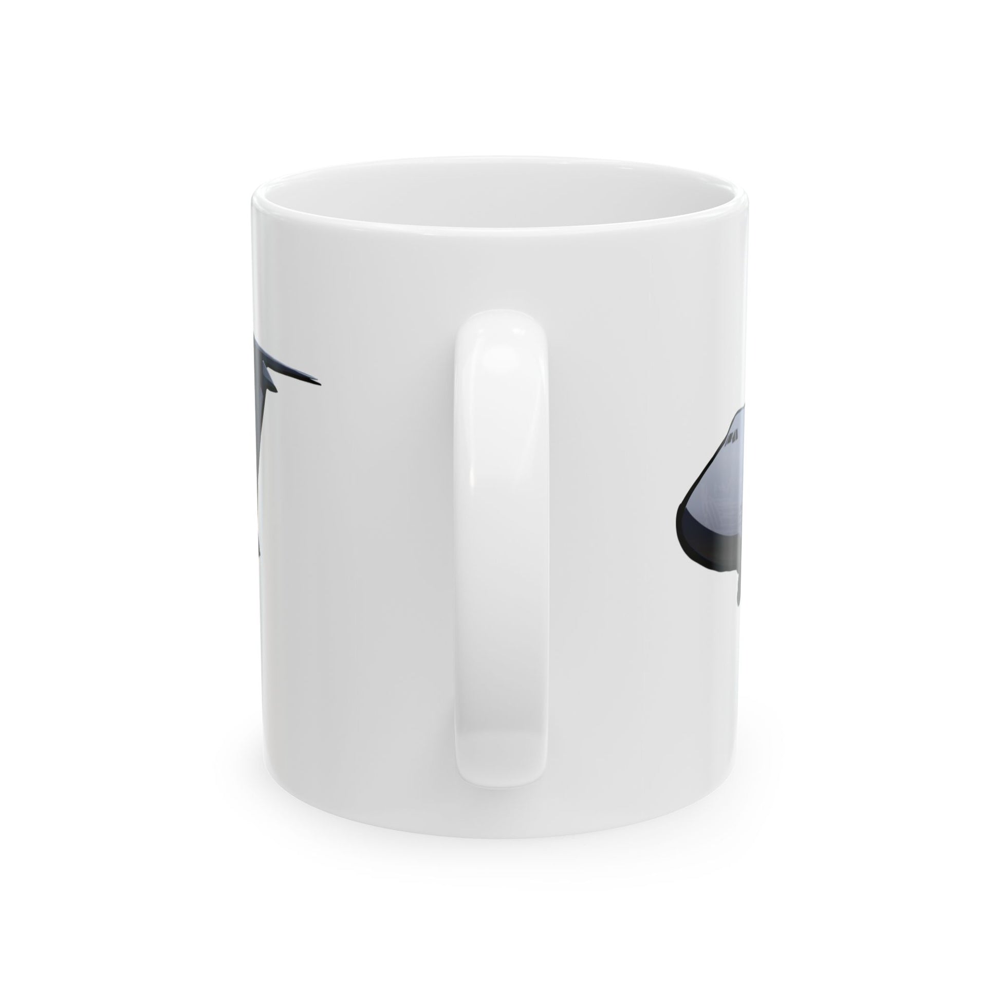 C-5 Travis-themed ceramic mug, available in 11oz and 15oz sizes, a stylish addition to any aviation lover's collection.