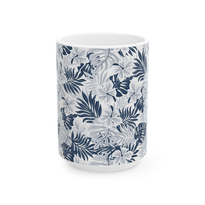 Durable ceramic coffee mug, microwave and dishwasher safe, in 11oz and 15oz sizes