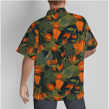 Island Vibes Jungle Fever Hawaiian Shirt – A stylish shirt featuring lush greenery and exotic flowers, perfect for embracing the island lifestyle