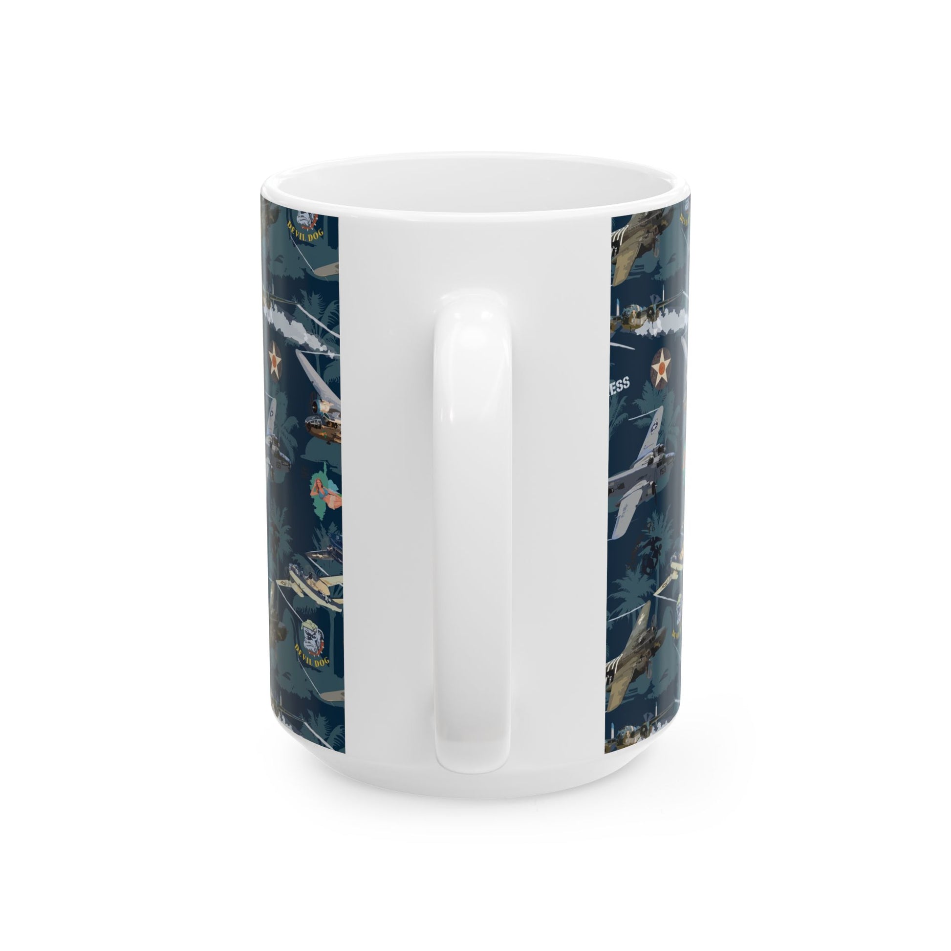 Premium ceramic mug in 11oz and 15oz, ideal for coffee, tea, or cocoa lovers